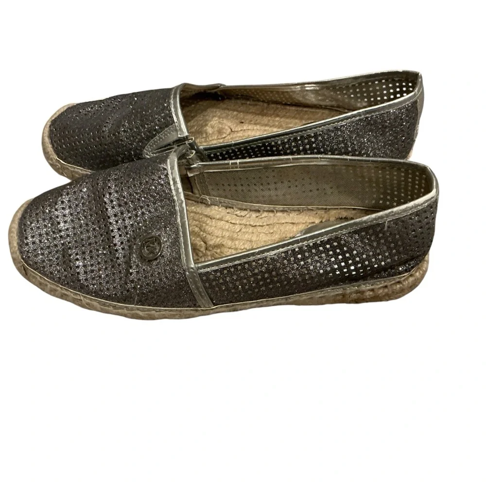 Michael Kor Kendrick slip on fine mesh perforated espadrille slip on shoes 6.5